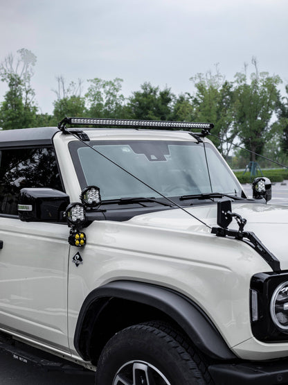 Ford Bronco Mounting bracket for lights on A-pillar